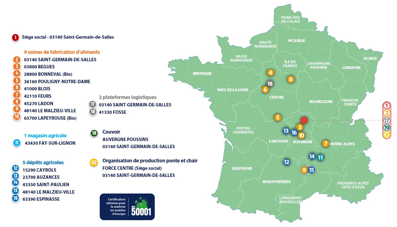 Nos implantations Tellus
